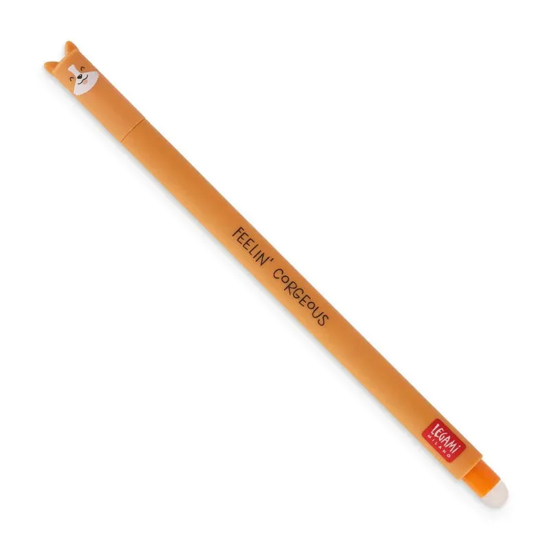 Legami Erasable Corgi Pen with Black Ink